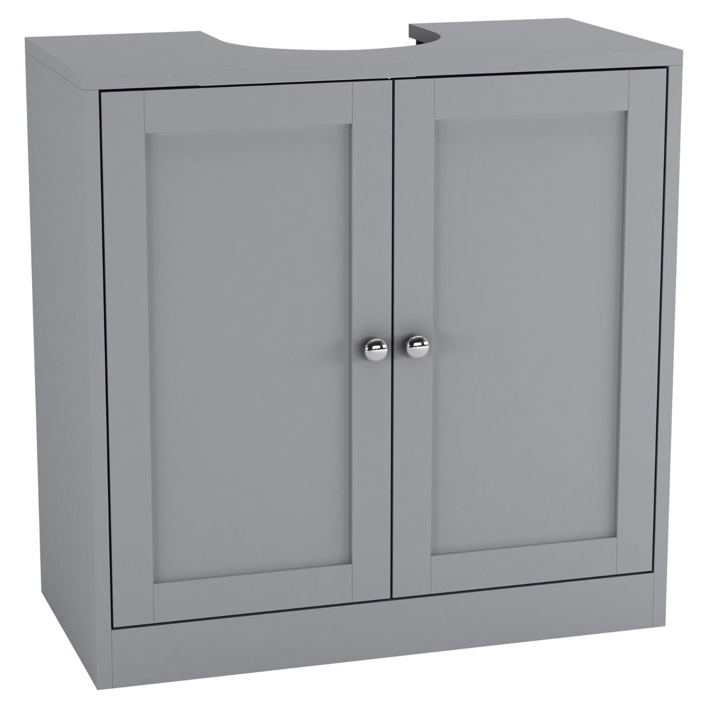 3Pc Bathroom Wood Unit under Sink Cabinet Mirror Cupboard Toilet Paper Dispenser