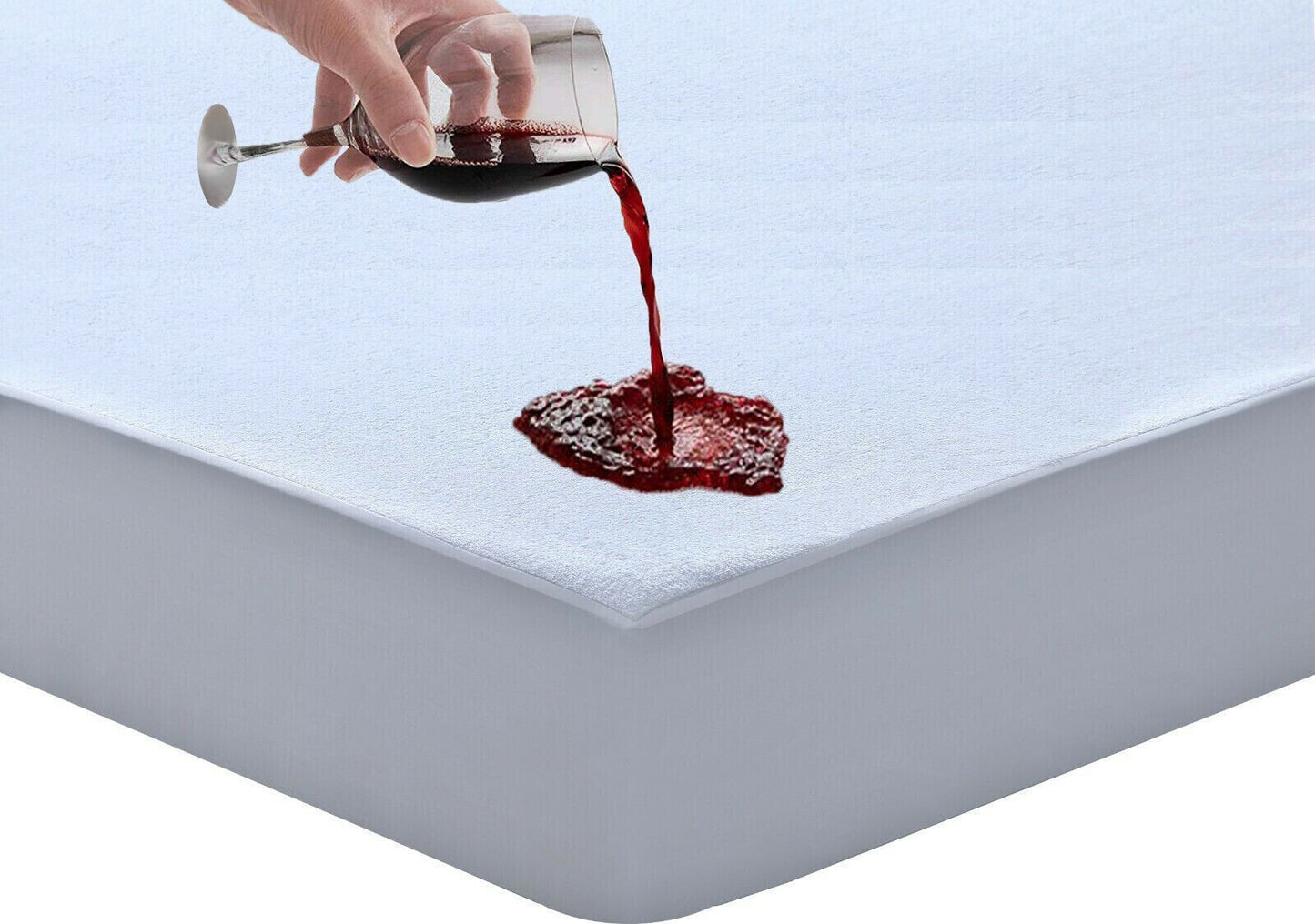 New Waterproof Terry Towel Mattress Protector Fitted Bed Cover Double Non-Noisy