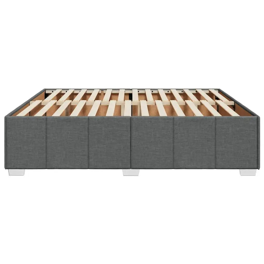 Dark Grey Super King Fabric Bed Frame - No Mattress Included