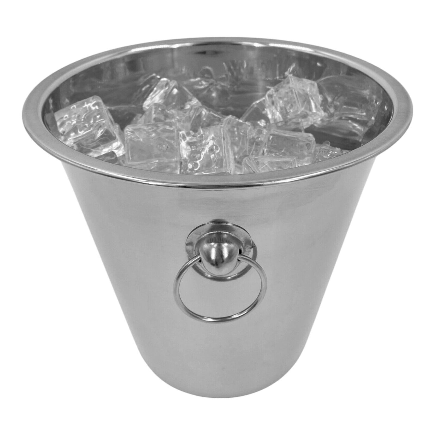 5L Stainless Steel Ice Bucket Champagne Wine Cooler with Handles Bar Pub Party
