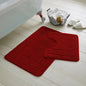 2 Piece Set Rectangle/U-Shaped Bath Mat