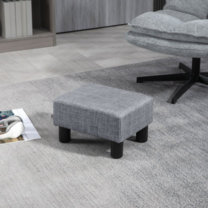 Footstool Small Footrest Upholstery with Plastic Legs