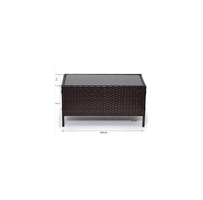 Beeley Polyethylene (PE) Wicker 4 - Person Seating Group with Cushions