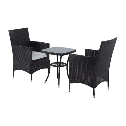 Basilica 2 Seater Bistro Set with Cushions