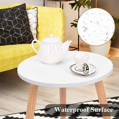 Round Coffee End Table Sofa Side Table Modern Tea Table Furniture Living Room