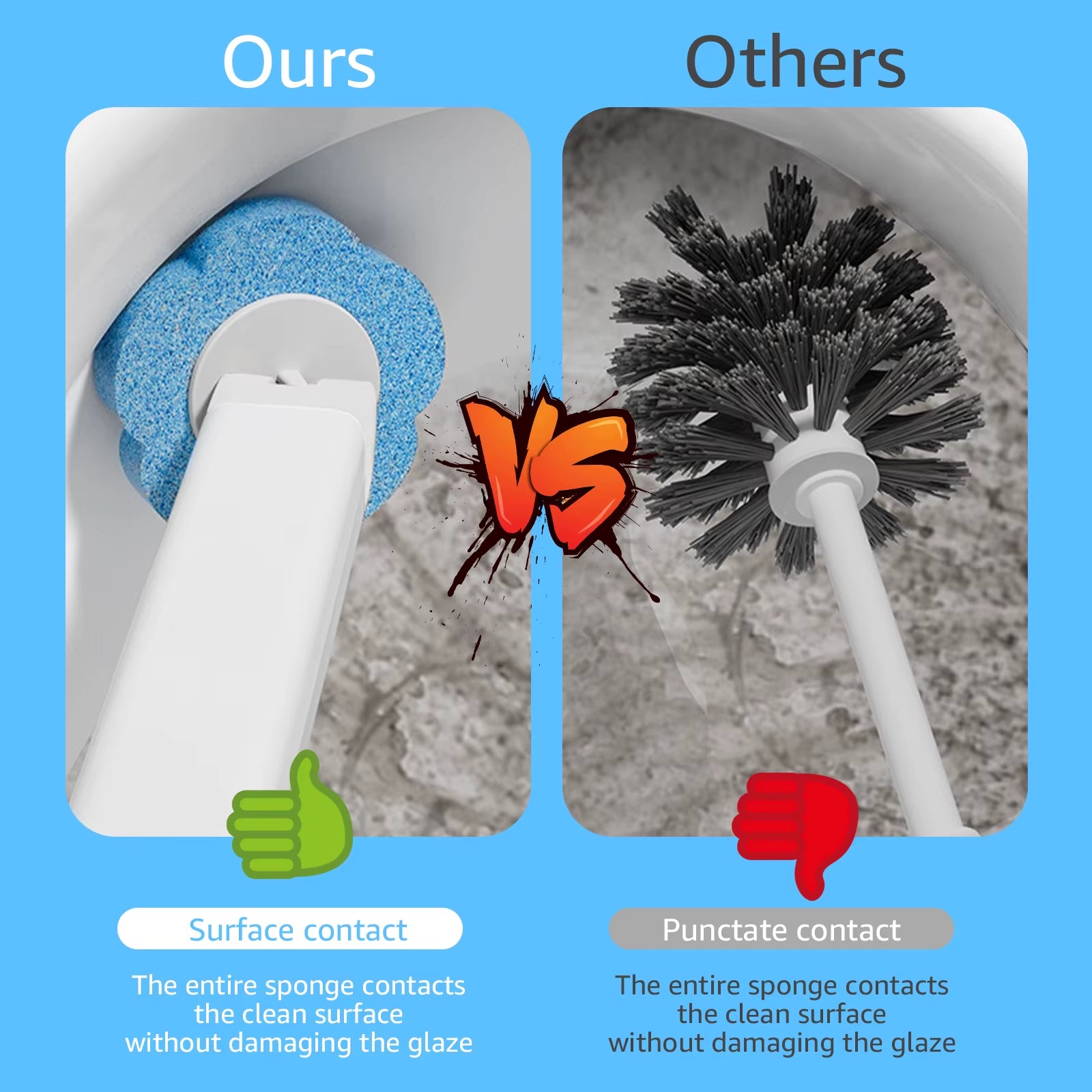 24/36Pcs Disposable Toilet Brush Long Handle Wall-Mounted Wc Cleaning Tool Kit with Replaceable Brush Head Bathroom Accessories