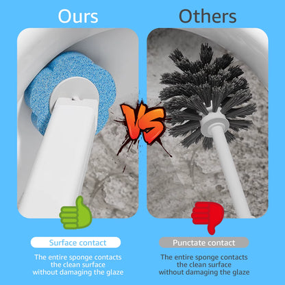 24/36Pcs Disposable Toilet Brush Long Handle Wall-Mounted Wc Cleaning Tool Kit with Replaceable Brush Head Bathroom Accessories