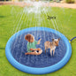 Non-Slip Splash Pad for Kids and Pet Dog Pool Summer Outdoor Water Toys Fun Backyard Fountain Play Mat