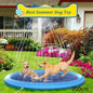 Non-Slip Splash Pad for Kids and Pet Dog Pool Summer Outdoor Water Toys Fun Backyard Fountain Play Mat