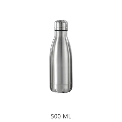 Stainless Steel Water Bottle 1 Liter Free Shipping Items, Drink Bottle for Sport Travel Cups, 500 750 1000Ml Water Bottles