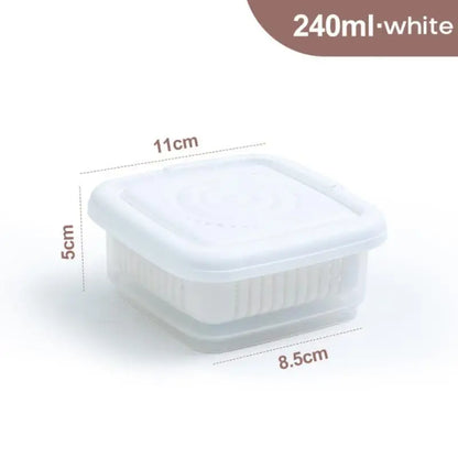 1Pc Kitchen Gadget Plastic Storage Box Fresh-Keeping Box Refrigerator Fruit Vegetable Drain Crisper Kitchen Storage Containers