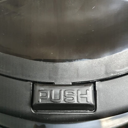 50L Touch Top Bin Black Plastic Kitchen Bin Recycling Bin Press Top Waste Trash