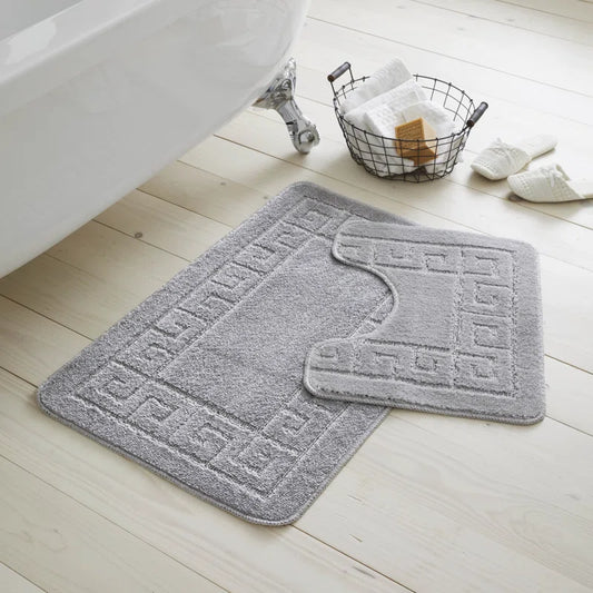 2 Piece Set Rectangle/U-Shaped Bath Mat
