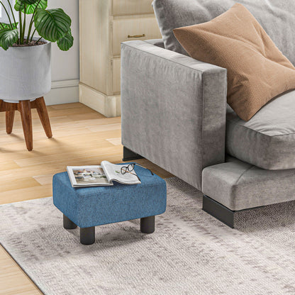 Footstool Small Footrest Upholstery with Plastic Legs
