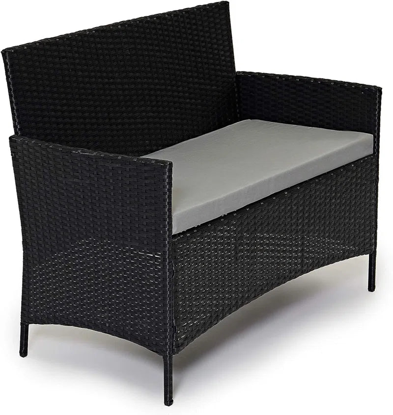 Beeley Polyethylene (PE) Wicker 4 - Person Seating Group with Cushions