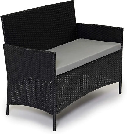 Beeley Polyethylene (PE) Wicker 4 - Person Seating Group with Cushions