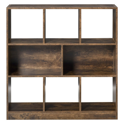 Storage Shelf 3-Tier Bookcase Display Rack Home Organizer for Home Office