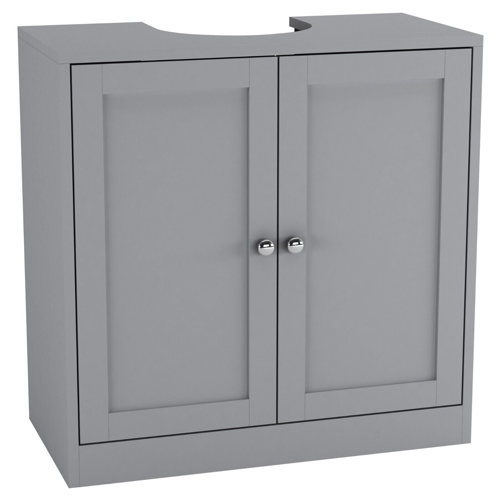 3Pc Bathroom Wood Unit under Sink Cabinet Mirror Cupboard Toilet Paper Dispenser