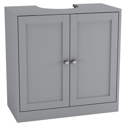 3Pc Bathroom Wood Unit under Sink Cabinet Mirror Cupboard Toilet Paper Dispenser