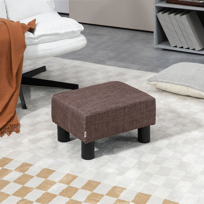 Footstool Small Footrest Upholstery with Plastic Legs