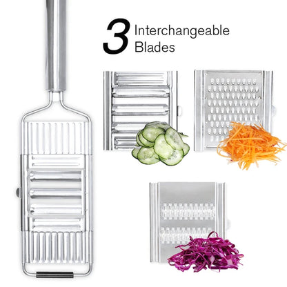 Shredder Cutter Stainless Steel Grater Portable Manual Vegetable Slicer Easy Clean Grater Multi Purpose Home Kitchen Tool