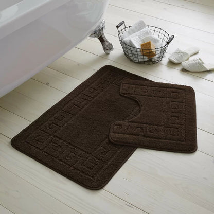 2 Piece Set Rectangle/U-Shaped Bath Mat
