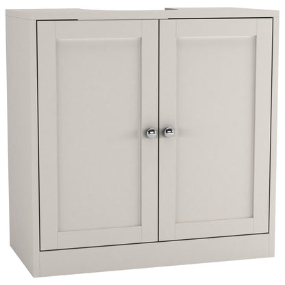 3Pc Bathroom Wood Unit under Sink Cabinet Mirror Cupboard Toilet Paper Dispenser