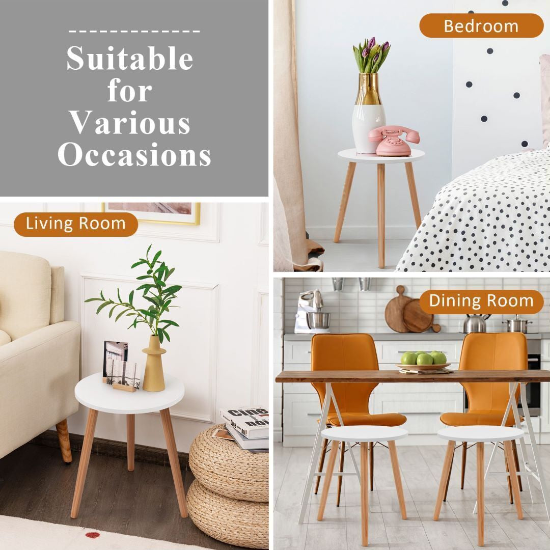 Round Coffee End Table Sofa Side Table Modern Tea Table Furniture Living Room