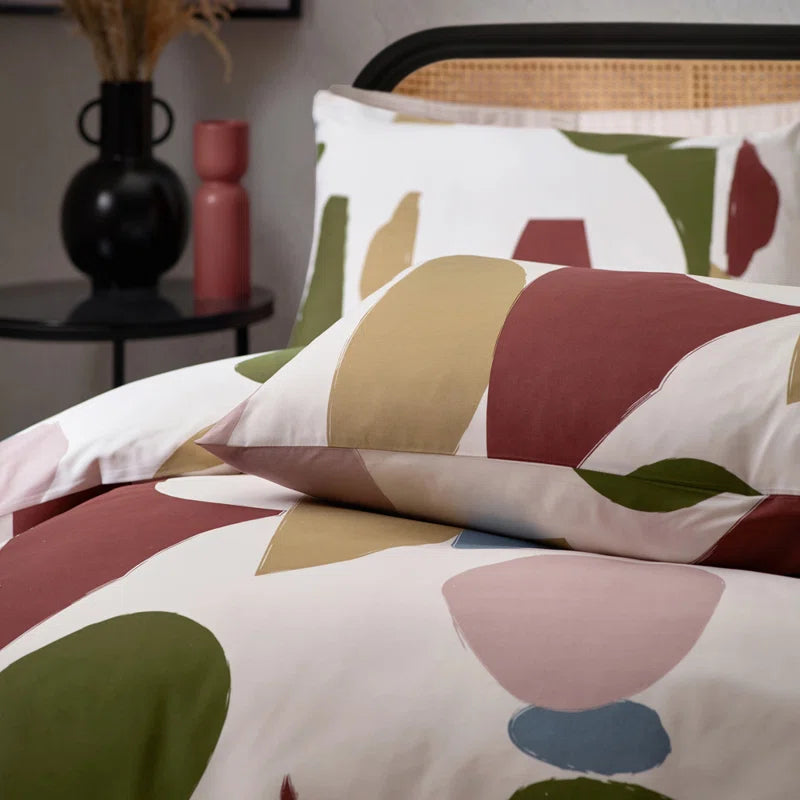 Areonia Cotton Blend Duvet Cover Set with Pillowcases