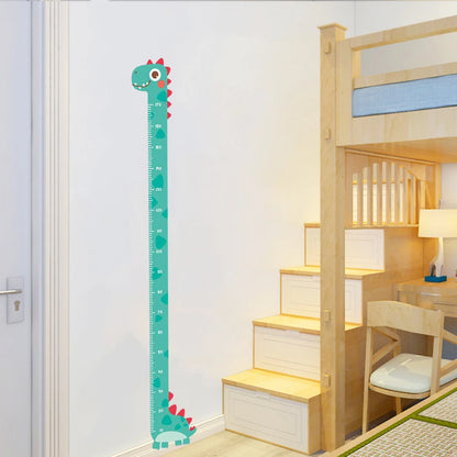 Cute Cartoon Height Sticker Unicorn Dinosaur Giraffe Wall Height Measuring Ruler Stickers for Kids Room Kindergarten Decor