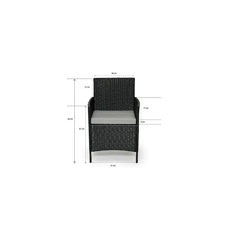 Beeley Polyethylene (PE) Wicker 4 - Person Seating Group with Cushions
