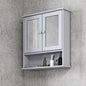 3Pc Bathroom Wood Unit under Sink Cabinet Mirror Cupboard Toilet Paper Dispenser