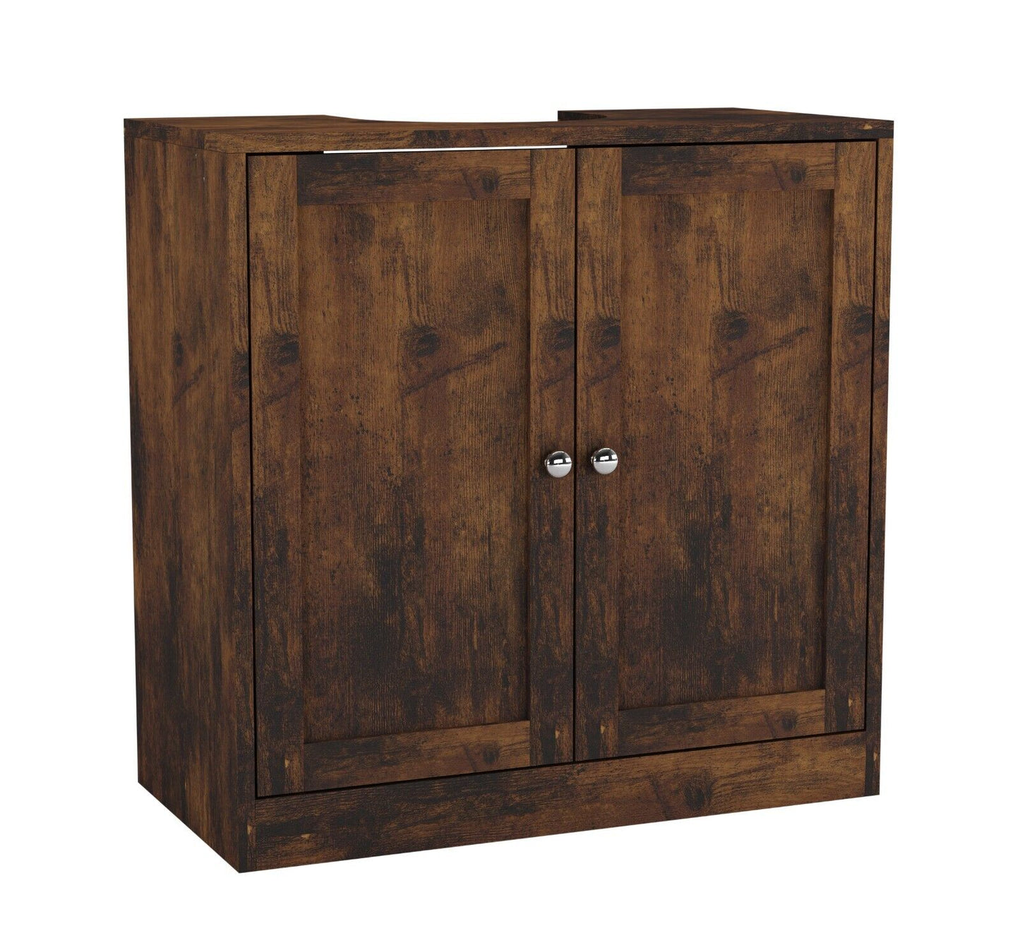 3Pc Bathroom Wood Unit under Sink Cabinet Mirror Cupboard Toilet Paper Dispenser