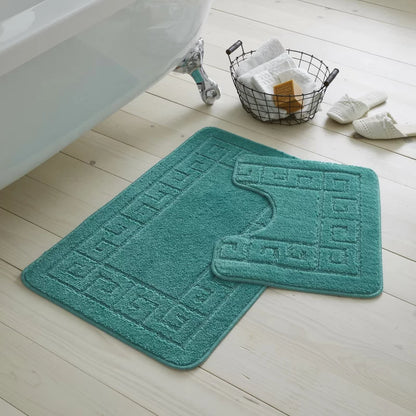 2 Piece Set Rectangle/U-Shaped Bath Mat