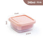 1Pc Kitchen Gadget Plastic Storage Box Fresh-Keeping Box Refrigerator Fruit Vegetable Drain Crisper Kitchen Storage Containers
