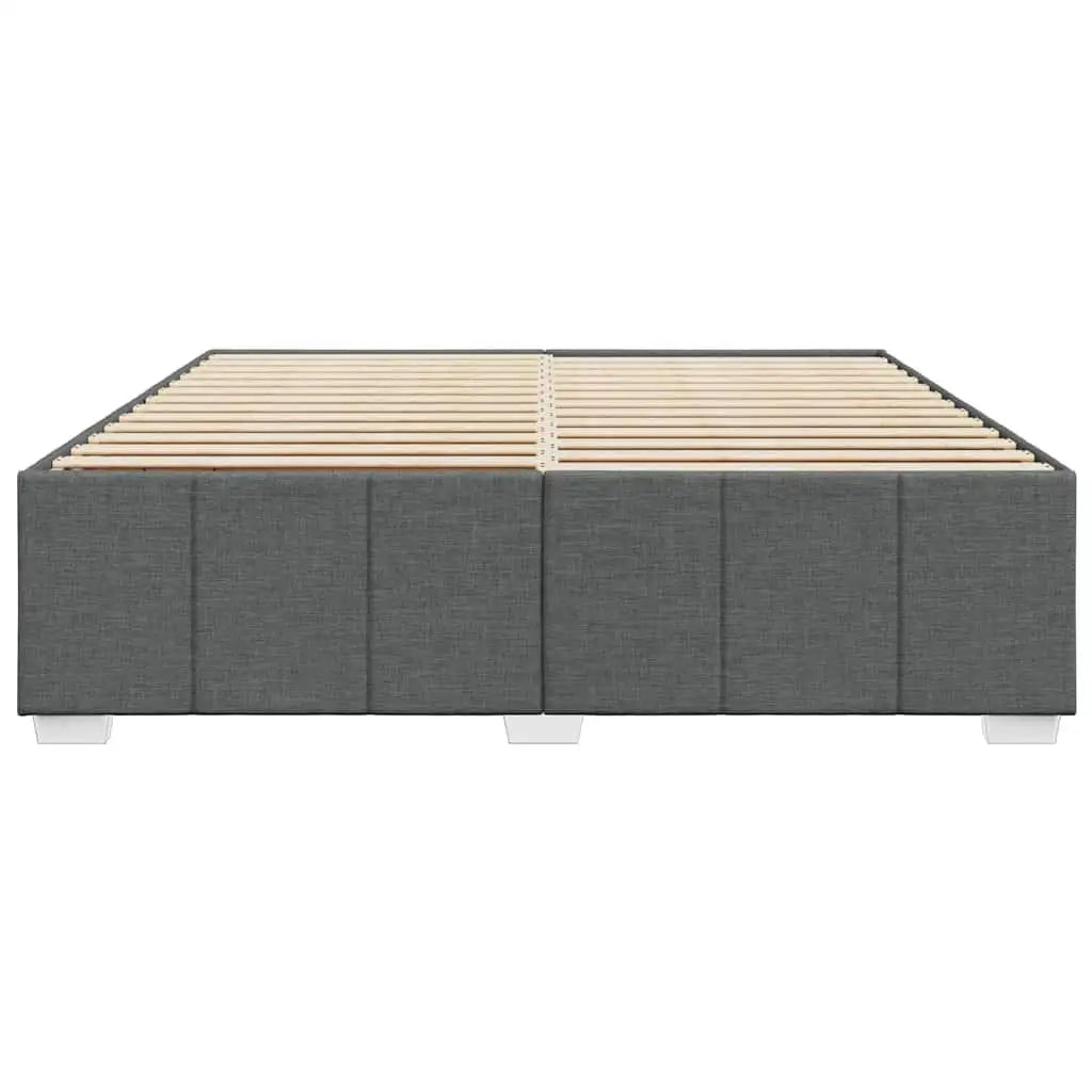 Dark Grey Super King Fabric Bed Frame - No Mattress Included