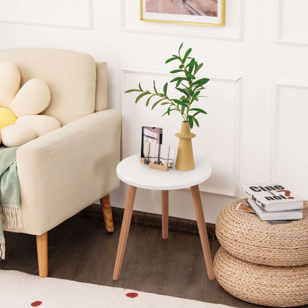 Round Coffee End Table Sofa Side Table Modern Tea Table Furniture Living Room