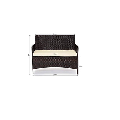 Beeley Polyethylene (PE) Wicker 4 - Person Seating Group with Cushions