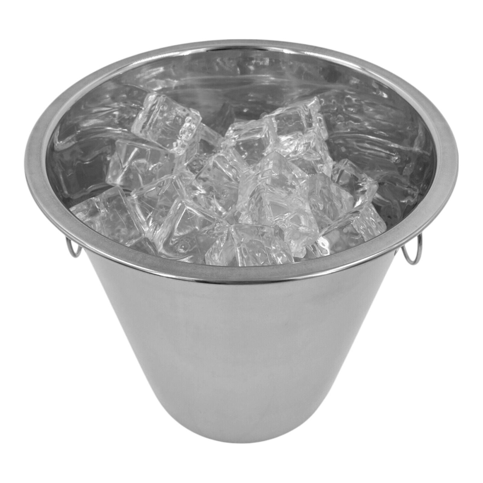 5L Stainless Steel Ice Bucket Champagne Wine Cooler with Handles Bar Pub Party