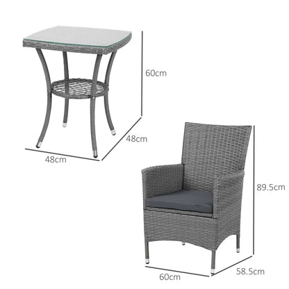 Basilica 2 Seater Bistro Set with Cushions