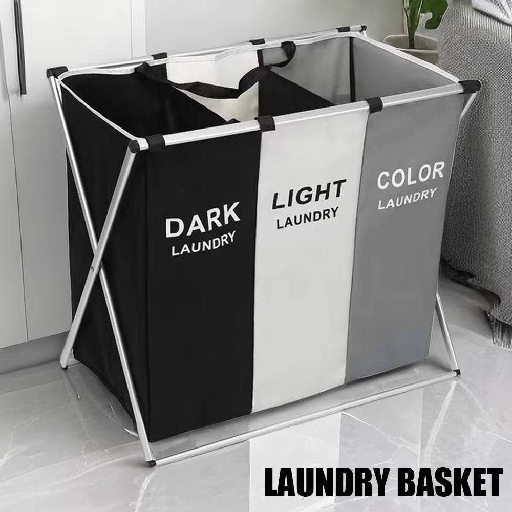 [UK Stock] Foldable Dirty Laundry Basket Home Large Dirty Clothes Laundry Hamper Storage Bag Clothes Storage Laundry Sorter Bin