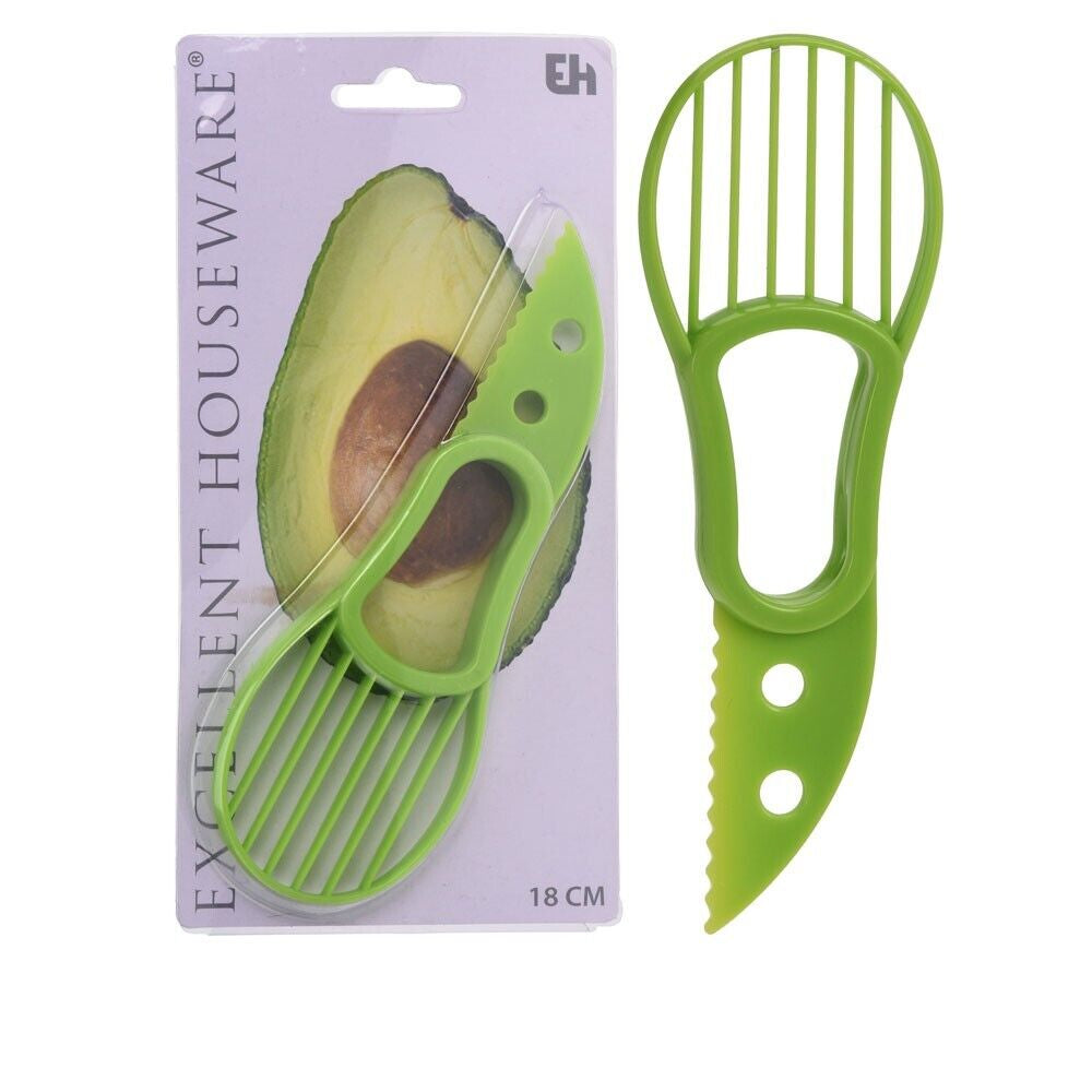 Avocado Slicer Cutter 3 in 1 Fruit Peeler Easy Scoop Tool Kitchen Stone Remover