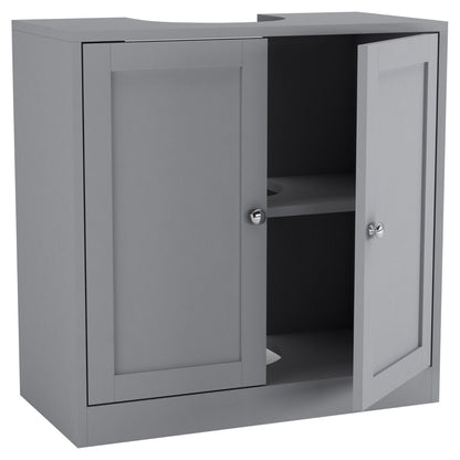 3Pc Bathroom Wood Unit under Sink Cabinet Mirror Cupboard Toilet Paper Dispenser