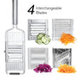 Shredder Cutter Stainless Steel Grater Portable Manual Vegetable Slicer Easy Clean Grater Multi Purpose Home Kitchen Tool