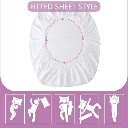 New Waterproof Terry Towel Mattress Protector Fitted Bed Cover Double Non-Noisy