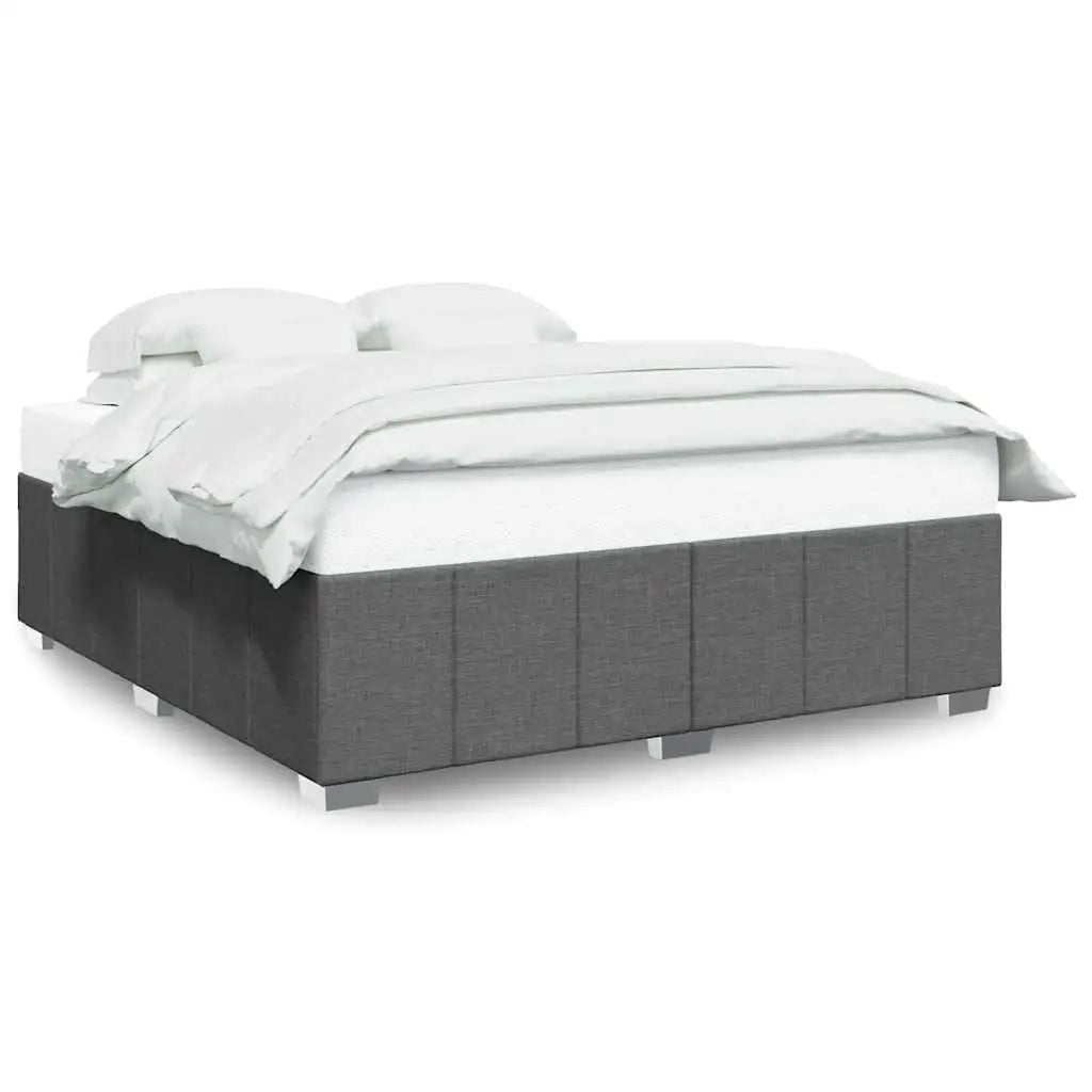 Dark Grey Super King Fabric Bed Frame - No Mattress Included
