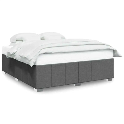 Dark Grey Super King Fabric Bed Frame - No Mattress Included