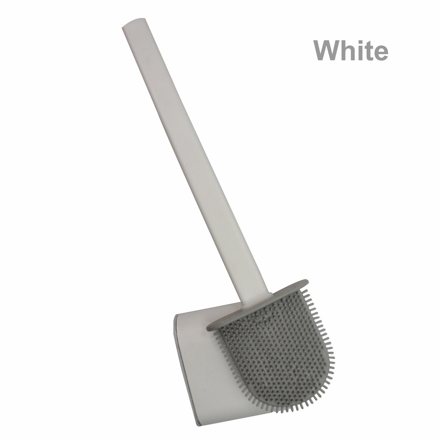 Toilet Brush & Toilet Brush Holdersilicone Soft TPR Cleaning Brush Full Set 2PK