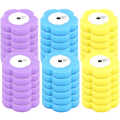 24/36Pcs Disposable Toilet Brush Long Handle Wall-Mounted Wc Cleaning Tool Kit with Replaceable Brush Head Bathroom Accessories