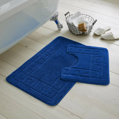2 Piece Set Rectangle/U-Shaped Bath Mat